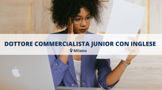 DOTTORE COMMERCIALISTA JUNIOR CON INGLESE
